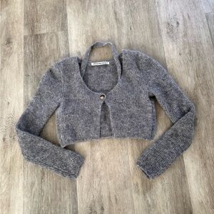 Alexander Wang SS22 Solid Ribbed Layered Short Fitted Crop Top